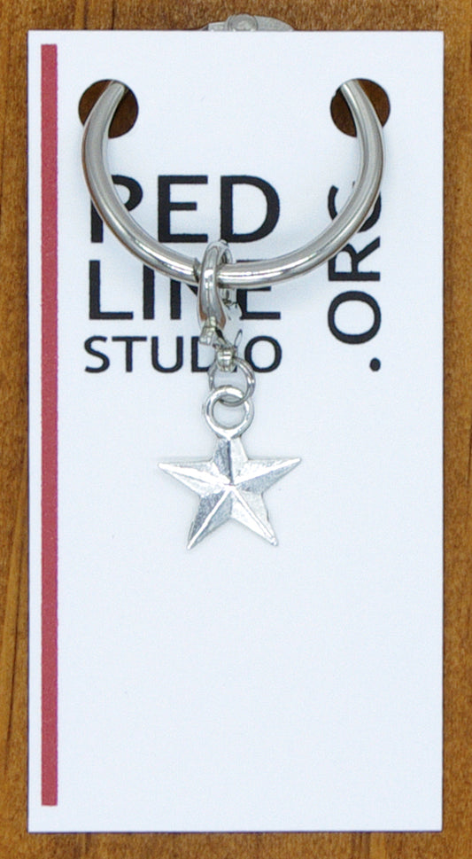 Star Silver Wine Glass Charm | Zipper Pull | Stitch Marker