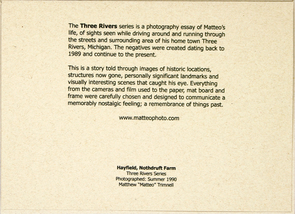 Three Rivers series, Hayfield, Nothdruft Farm by Matteo