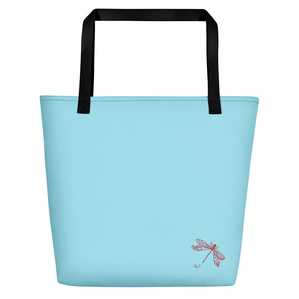 Hawkweed Flower Yellow | Tote Bag | Large | Sky Blue