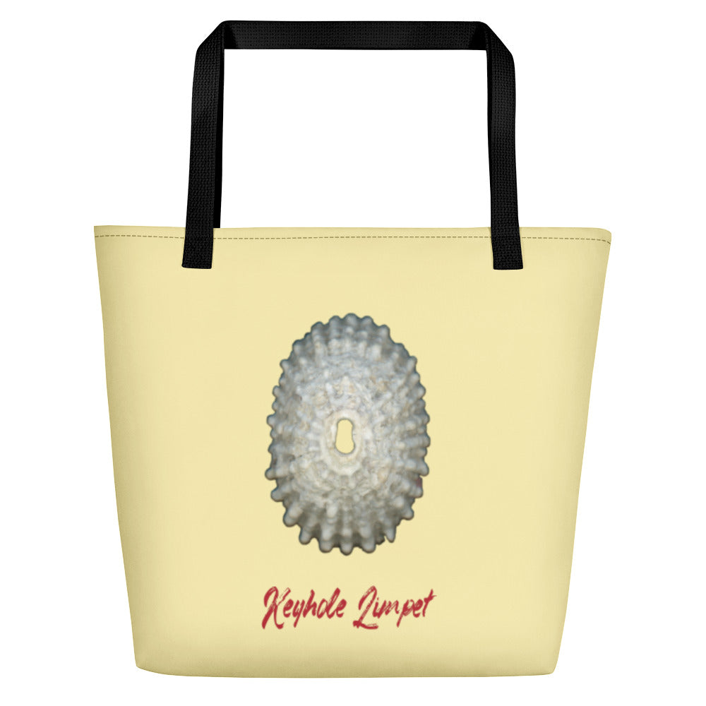 Keyhole Limpet Shell White | Tote Bag | Large | Sunshine