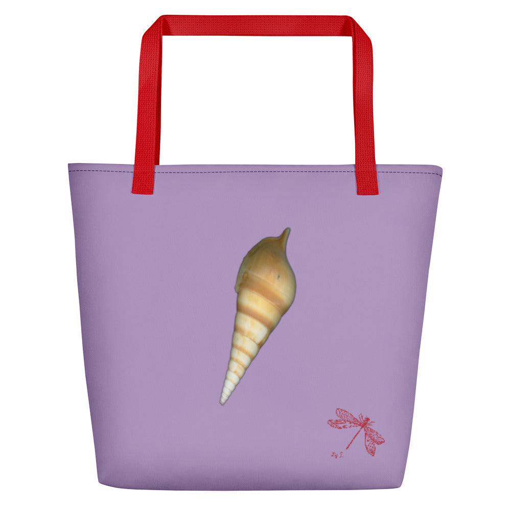 Turrid Shell Tan | Tote Bag | Large | Lavender