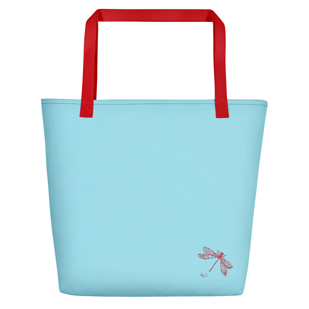 Hawkweed Flower Yellow | Tote Bag | Large | Sky Blue