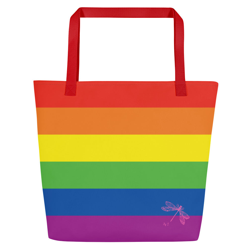 Progress Pride Flag | Tote Bag | Large | Rainbow