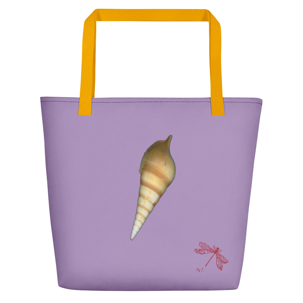 Turrid Shell Tan | Tote Bag | Large | Lavender