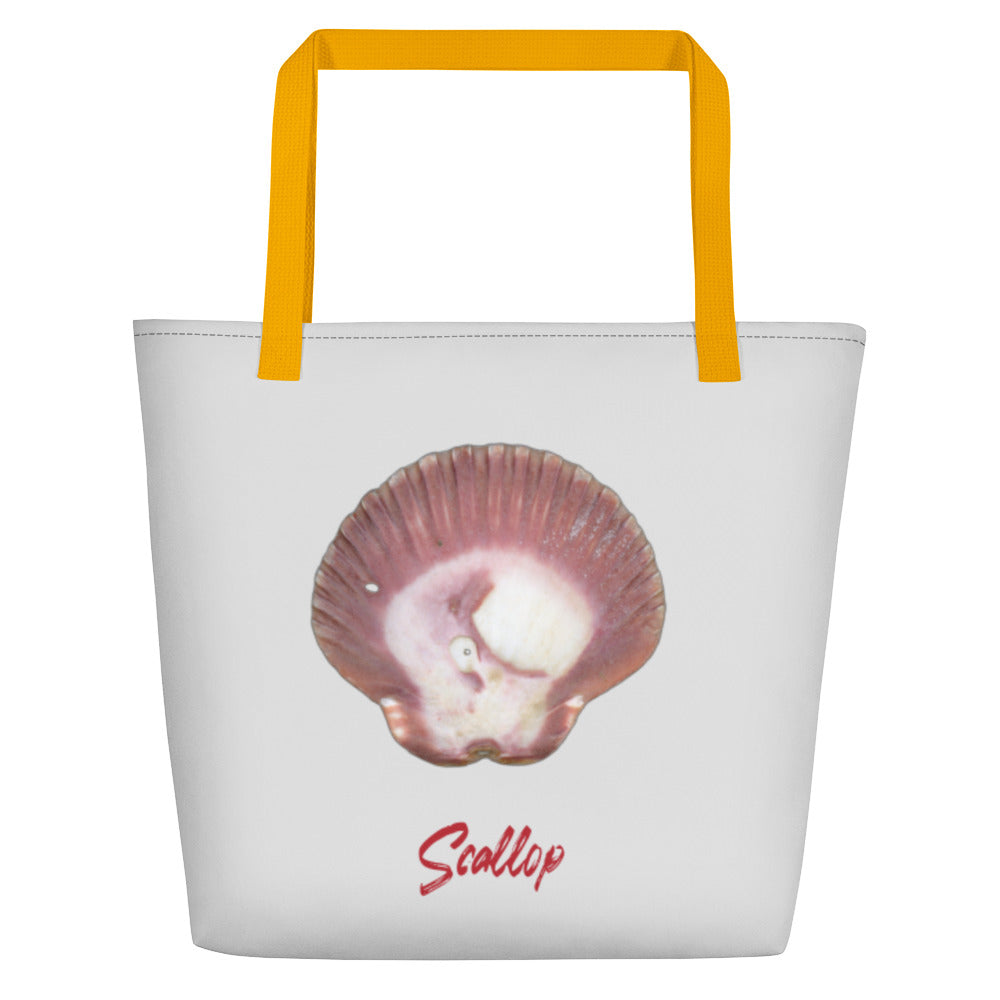 Scallop Shell Magenta | Tote Bag | Large | Silver