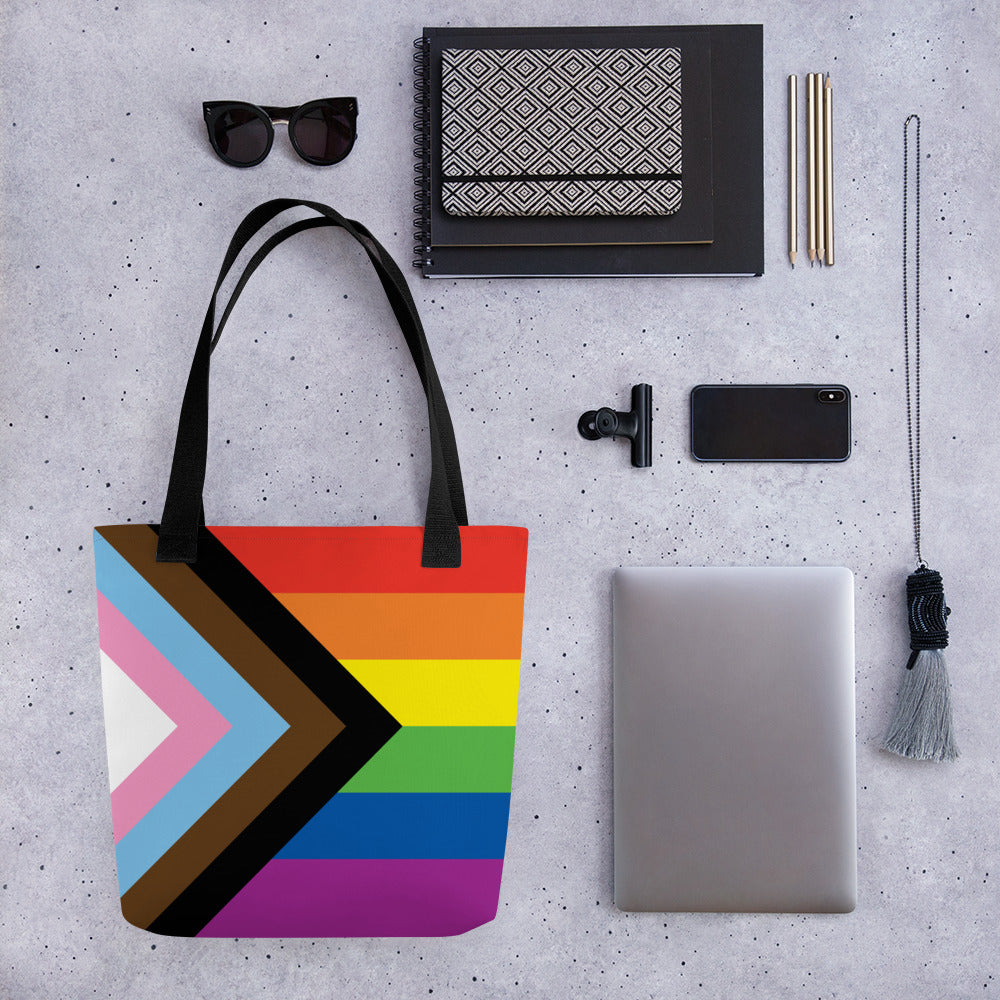 Progress Pride Flag | Tote Bag | Small | Rainbow