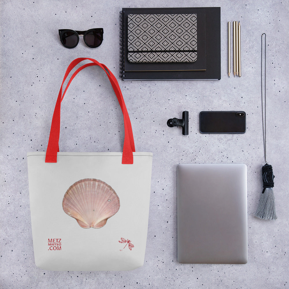 Scallop Shell Magenta | Tote Bag | Small | Silver