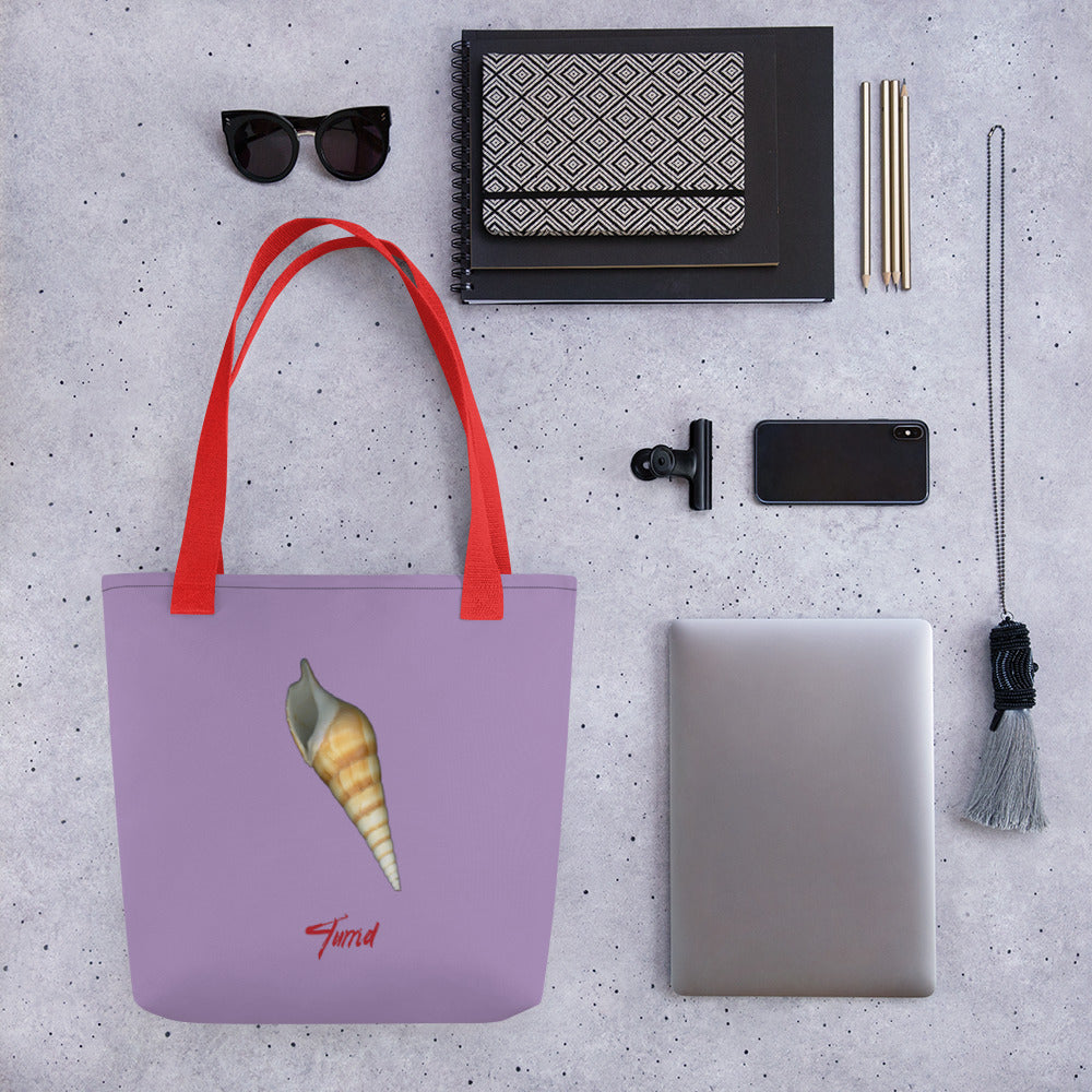 Turrid Shell Tan | Tote Bag | Small | Lavender