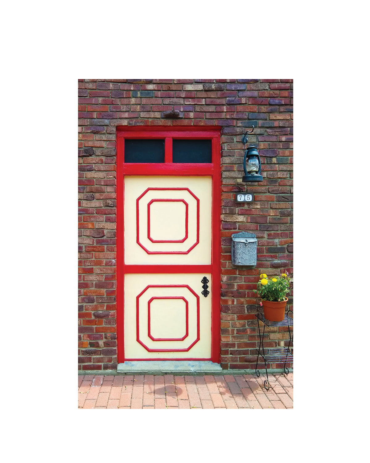 Dutch Doors series, #75 Cream Red by Matteo